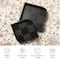 Glitzhome® Black Leaf Shape Ash Wood Decorative Trays Set